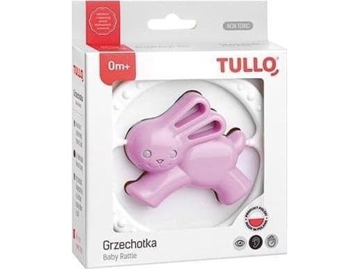 Tullo Rattle hare rosa og grå