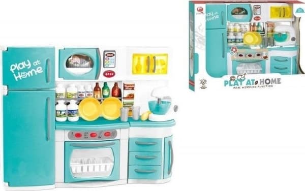 Kitchen equipped with batteries