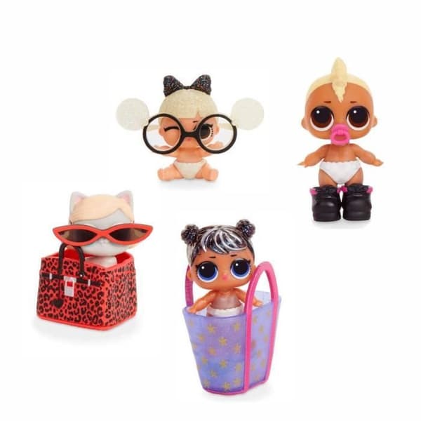 LOL Surprise Lils med 4 överraskningar - Blindpack: det kan vara ett LOL-husdjur eller en LILS-syster ingår - LOL-figuren medföljer