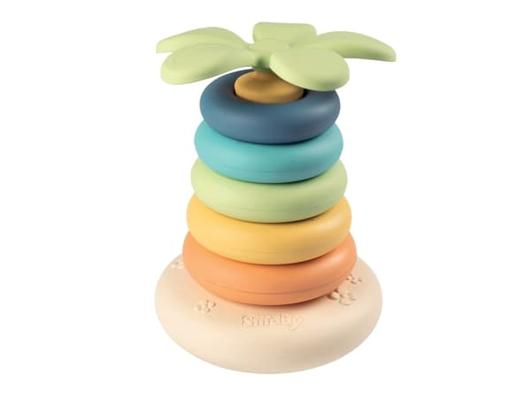 Little Žalias “Smoby Little Žalias” har en piramide og en “Bioplastik Palma 6EL” disk.