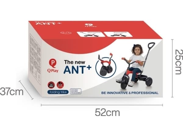 Qplay Qplay Tricycle Ant Plus Red