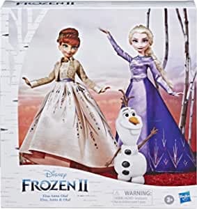 Disney Frost Elsa, Anna och Olof set med kläder och skor, leksaker till Disneys Frost 2 , Dockor, actionfigur lekset, leksaker