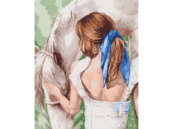 BS52765 Painting by numbers Beloved horse 40x50 cm stretcher bar