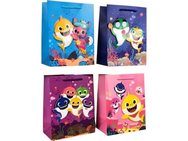 W&amp;K 3D glitter presentpåse JYWK 053 M