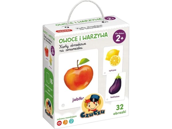 Bright Junior Media CzuCzu Picture cards on a string Fruit and vegetables