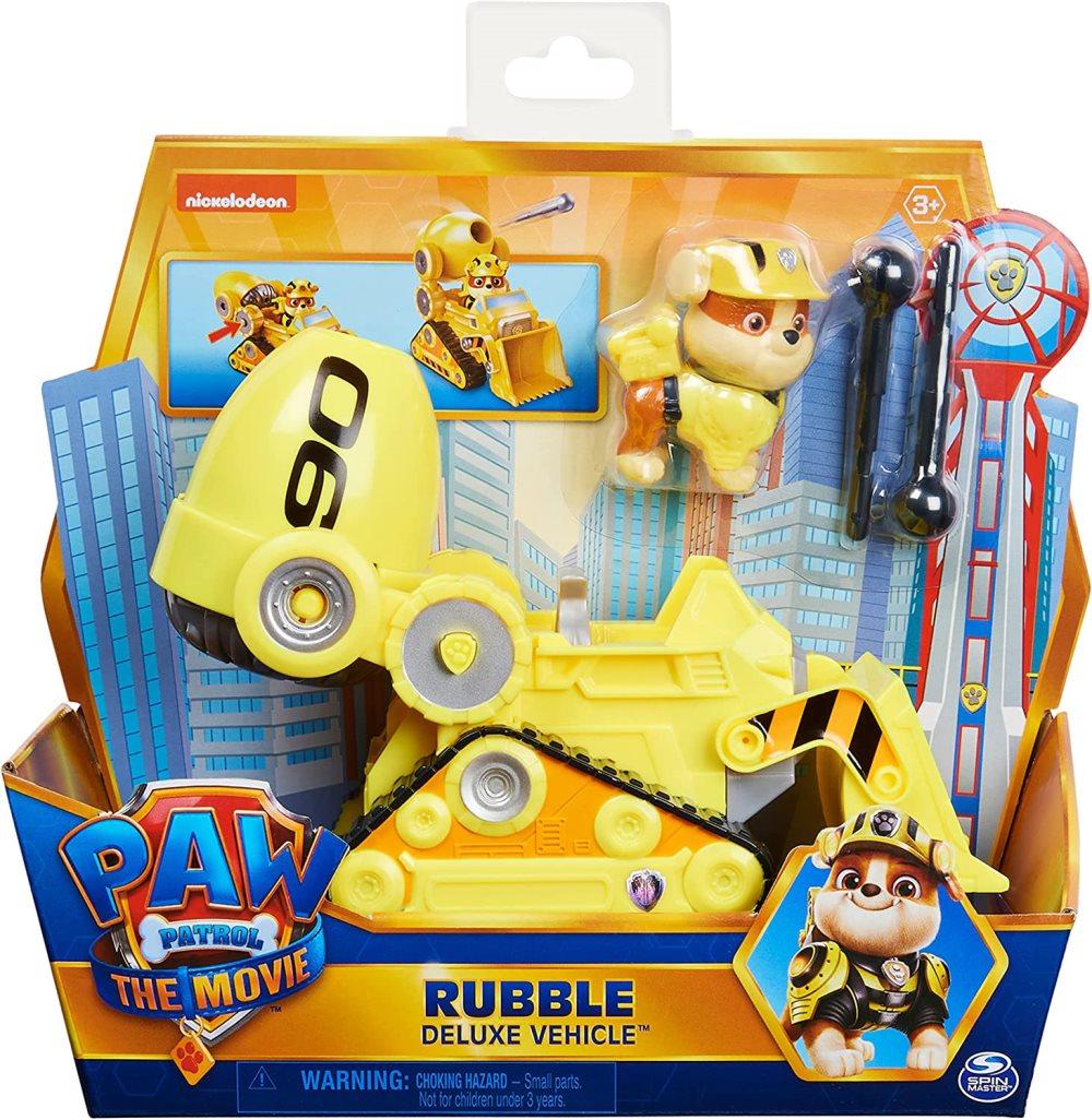 PAW PATROL Movie Themed Vehicle Rubble Deluxe Grundfordon, Flerfärgad, En Storlek