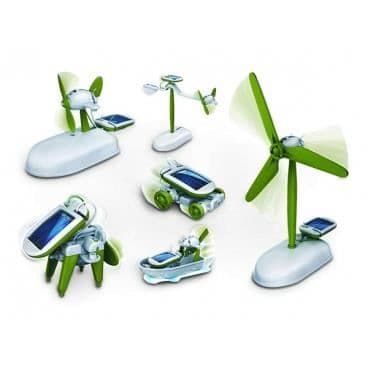 6 i 1 solrobot - Futuristisk design - Roligt ovanligt spel