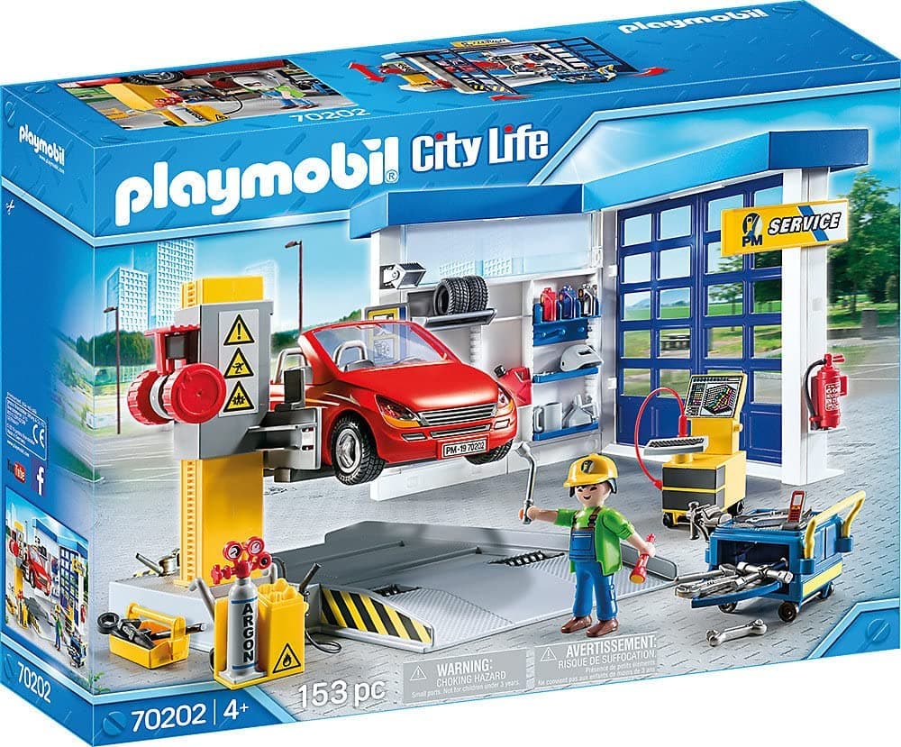PLAYMOBIL City Life Verkstad med Bil - 70202