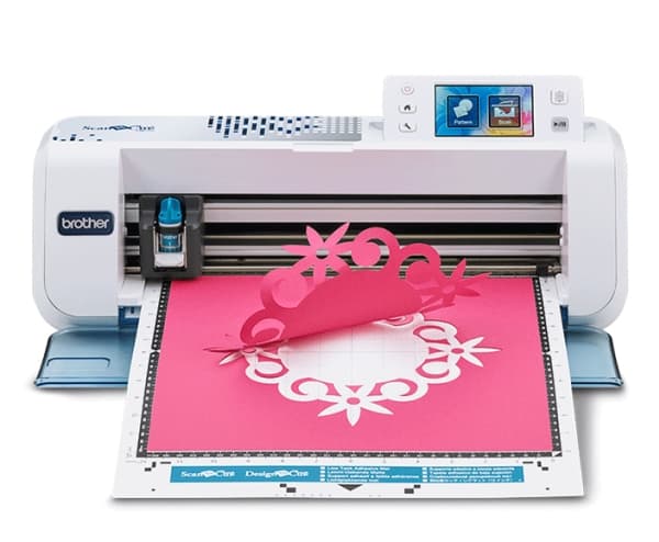 Brother ScanNCut CM750, Elektronisk, Papir, 29,7 cm, 1,5 mm, Blå, Hvit, 300 x 300 DPI