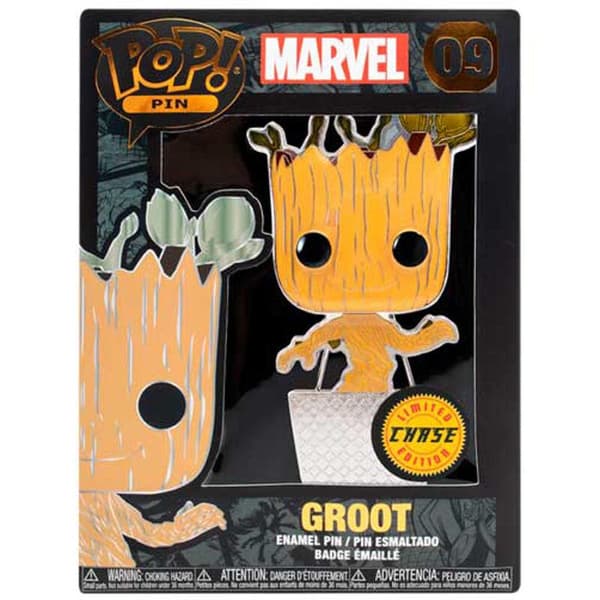 Marvel Guardians of the Galaxy Groot Large Enamel POP Pin 10cm