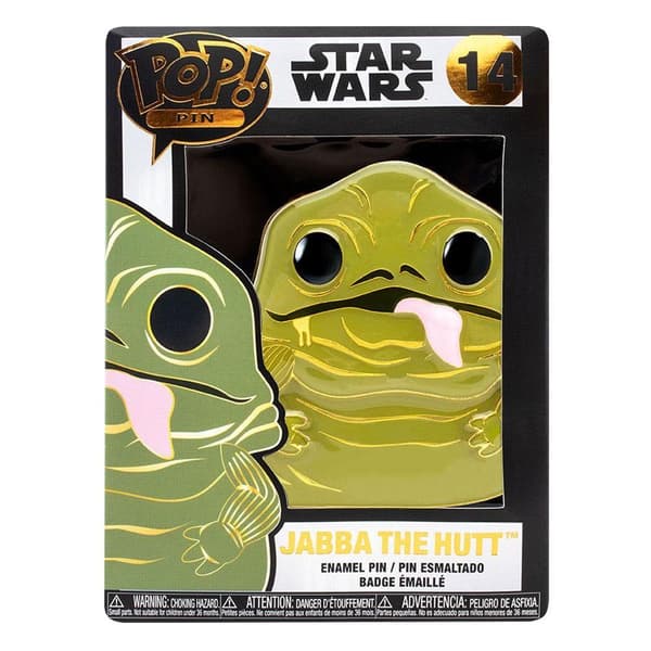 Star Wars Jabba the Hutt Large Enamel POP Pin 10cm