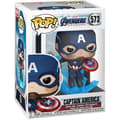 Pikkukuva 2 / 3: POP figure Marvel Avengers Endgame Captain America with Broken Shield & Mjolnir