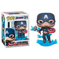 Pikkukuva 1 / 3: POP figure Marvel Avengers Endgame Captain America with Broken Shield & Mjolnir