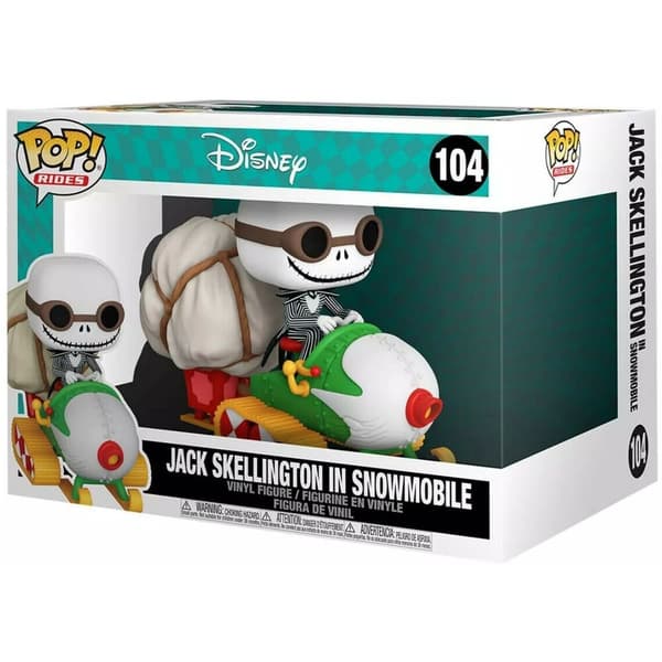 POP Ride figure Nightmare Before Christmas Jack with Goggles & Snowmobile