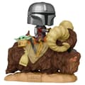 Miniatyrbild 1 av 3: POP figure Star Wars The Mandalorian Mando on Bantha with Child in Bag