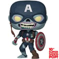 Miniatyrbild 3 av 3: POP figure Marvel What If Zombie Captain America Exclusive 25cm