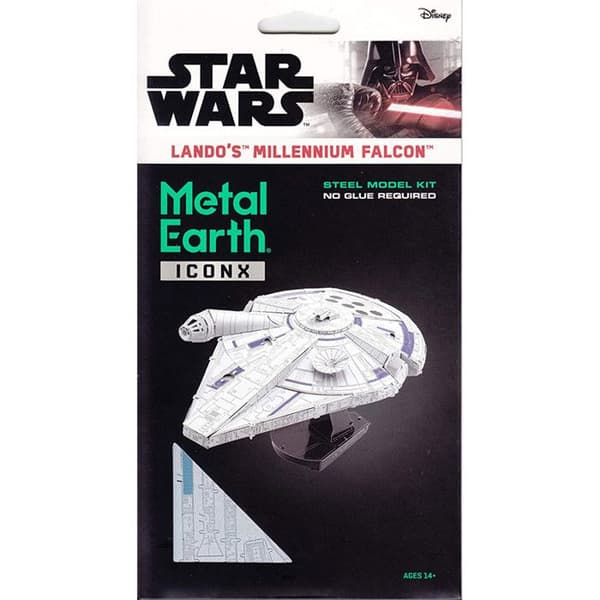 fascinationer ICONX Star Wars Solo Landos Millennium Falcon 3D Metal Model Kit