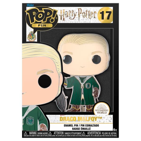 Harry Potter Draco Malfoy Large Enamel POP Pin 10cm