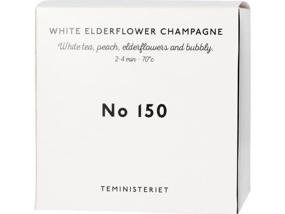 Teministeriet Løs te - 150 Hvit hylleblomst Champagne - påfyllingspakke 50g