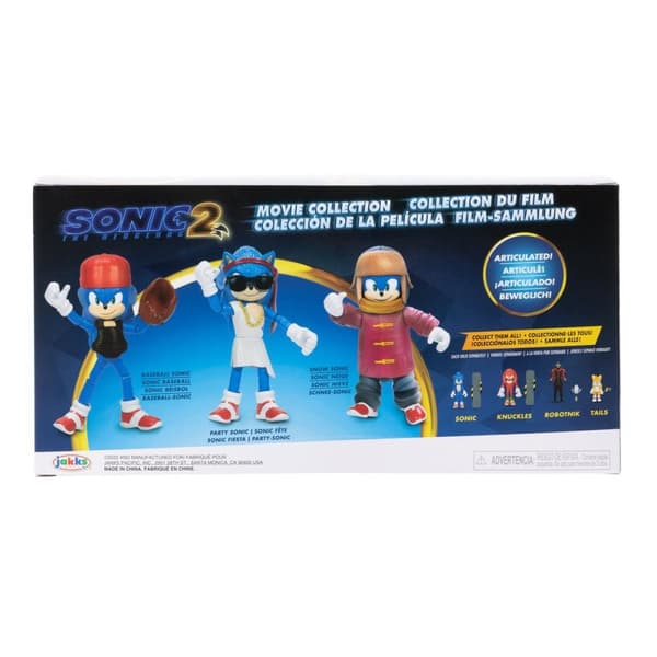 Sonic movie 2 Articulated Figure Pack 3 kpl