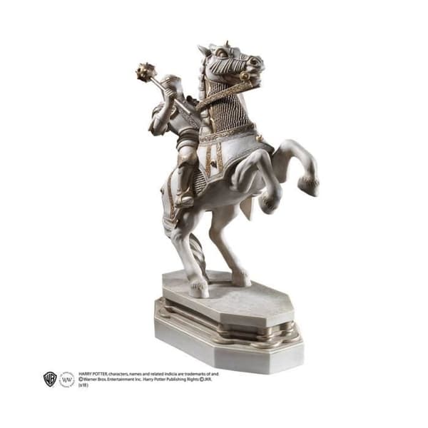 Wizard's Chess White Knight Bokstöd 20 cm - Noble Collection - Harry Potter - Vuxen - Vit