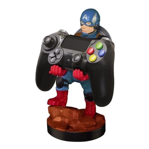 Captain America Figurine - Stativ och laddare för handkontroll och smartphone - Utsökt spel