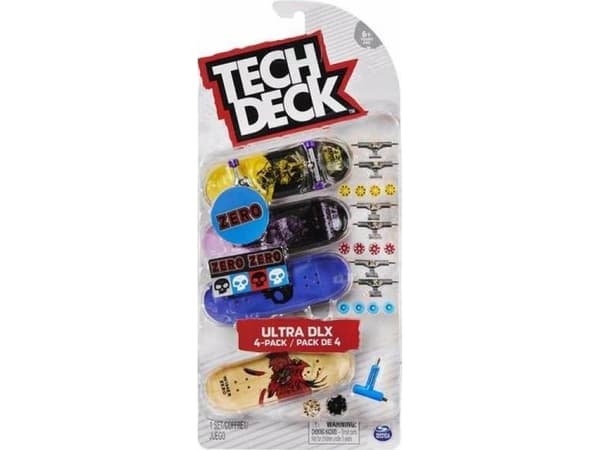 Tech Deck TED DEC 4Pack Zero M01B EML, Fingerbrett, 6 år