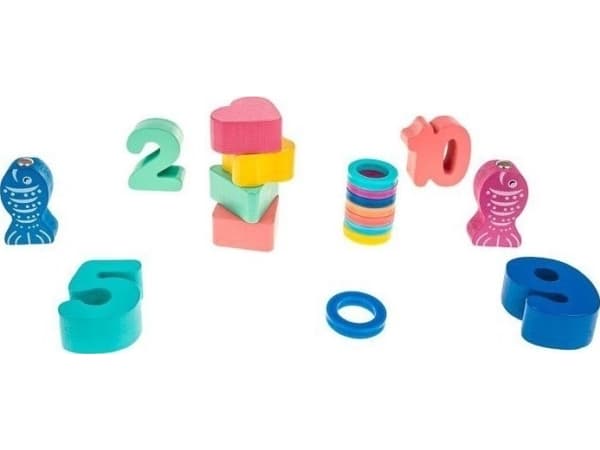 Smily Play Montessori puinen palapeli Numerot