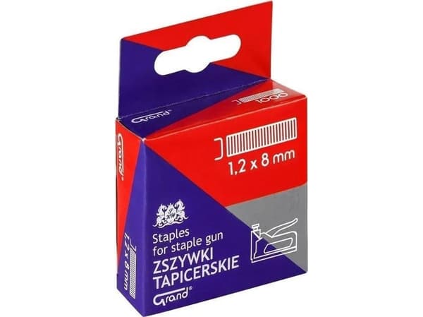 Grand Staples for møbelstiftemaskin/taker 1,2x8mm
