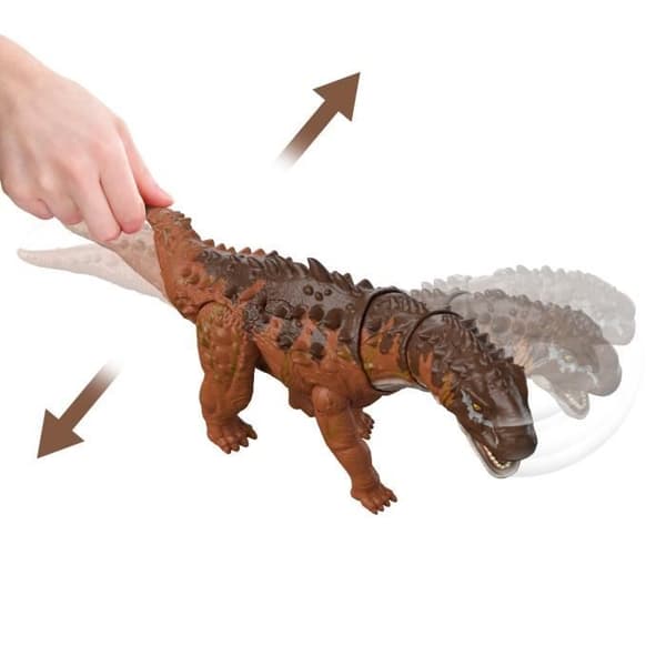 Jurassic World Figure - MATTEL - Ampelosaurus Mega Action - Storskalig - Realistiska rörelser - från 4 år och uppåt