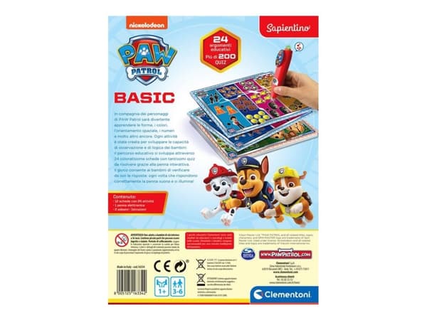 Clementoni Sapientino Basic - PAW Patrol - tidlig utvikling