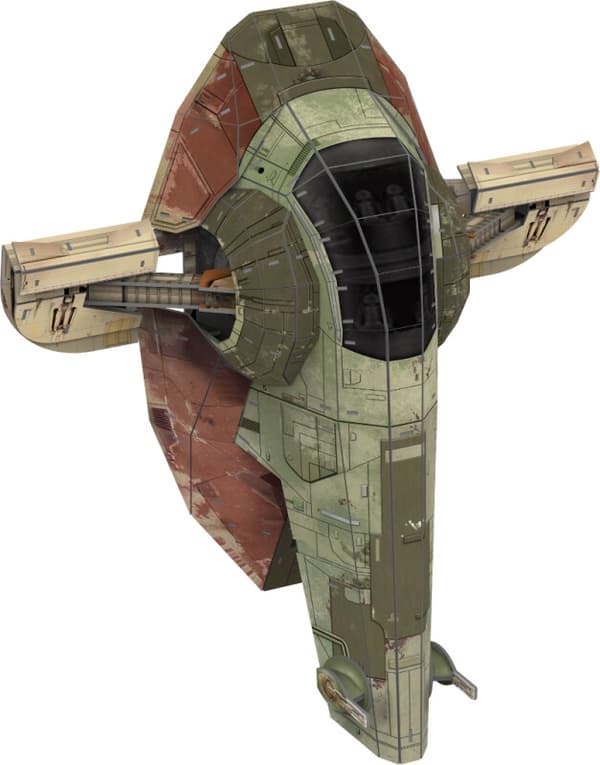 Star Wars Boba Fetts Starfighter 3D-puslespil 130 brikker