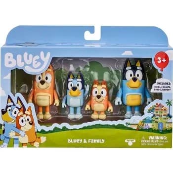Bluey Figursæt 4-pak, 1 stk