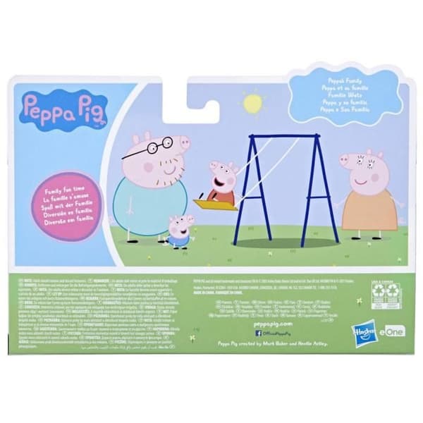 Peppa Pig-figurer - Paket med 4 - Peppa, Mummy Pig, Papa Pig och George - Från 3 år