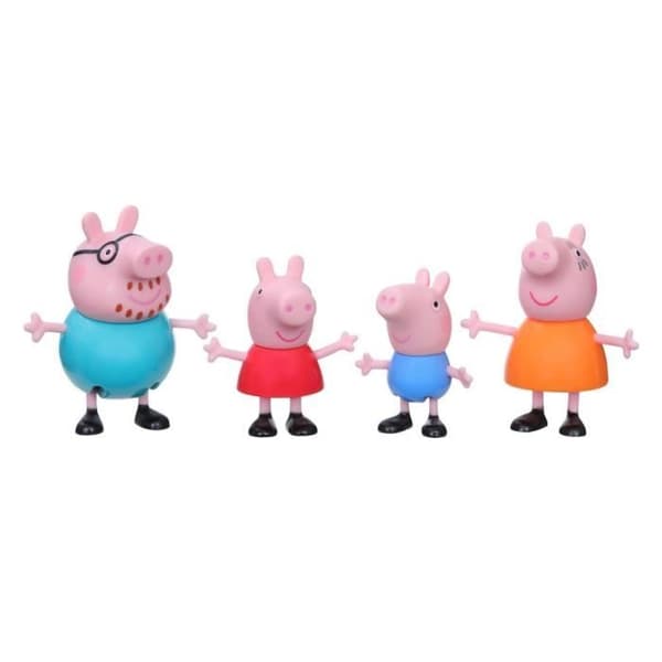 Peppa Pig-figurer - Paket med 4 - Peppa, Mummy Pig, Papa Pig och George - Från 3 år