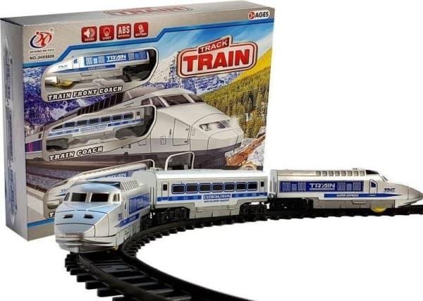LEANToys Train battery operated train with lights and sound
