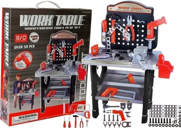 LEANToys High Workshop Tool Kit Battery Drill 75 cm