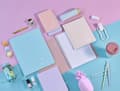 Miniatyrbilde 5 av 5: Clairefontaine CLAIREFONTAINE Blush notatbok, A5, foret, 48 ark, 14,8x21 cm, korallblå