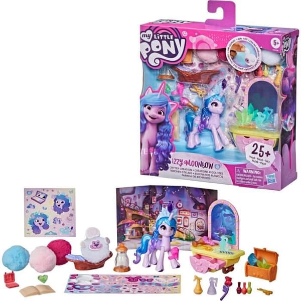 MY LITTLE PONY - En ny generation - Izzy Moonbow Roliga skapelser - 25 tillbehör och ponny