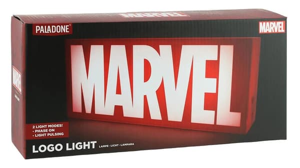 Paladone Marvel Logo Light V2 Rød, Hvid
