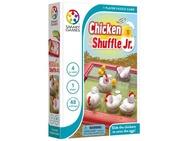 SmartGames Chicken Shuffle Junior, 4 år, Flerfarget