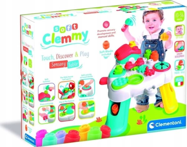 Clementoni Soft Clemmy - Touch, discover and play sensory table