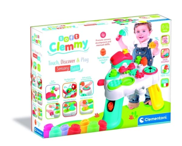 Clementoni Soft Clemmy - Touch, discover and play sensory table
