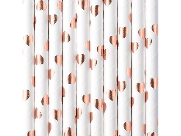 PartyDeco SPP7M-019RJ, Rose Gold, Vit, papper, 195 mm, 10 styck, 72 mm, 270 mm