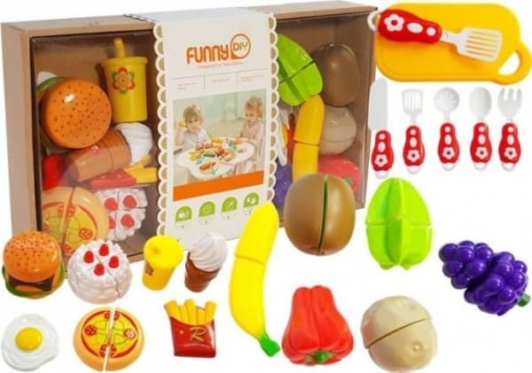 LEANToys Set of Vegetables and Fruits for Cutting