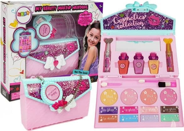 Lean Sport Cosmetics i veske, speil, glitter, negler
