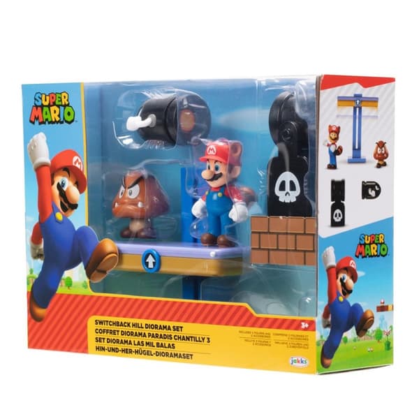 Super Mario Diorama Set Switchback Hill