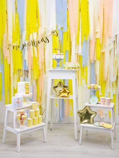 Party Deco Syntymäpäiväbanneri, syntymäpäiväni, kultainen, 90 cm yleinen