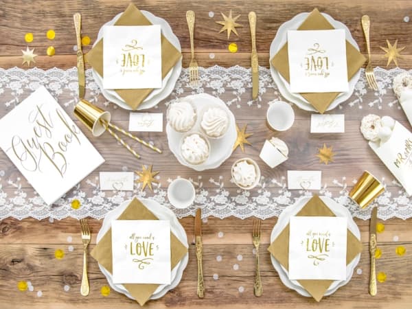 PartyDeco KONS45-019, Confetti cannon, Gold, 1 colours, Circle, Foil, Theme party