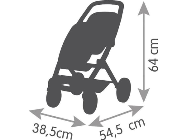 Smoby SMOBY Maxi Cosi Quinny Doll Barnevogn Barnevogn for tvillinger